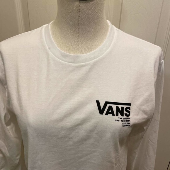 Vans Original Checkerboard Long Sleeve Cotton Sz S - Picture 9 of 9